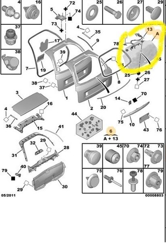 Peugeot 407 8744gc tailgate - 407, sw